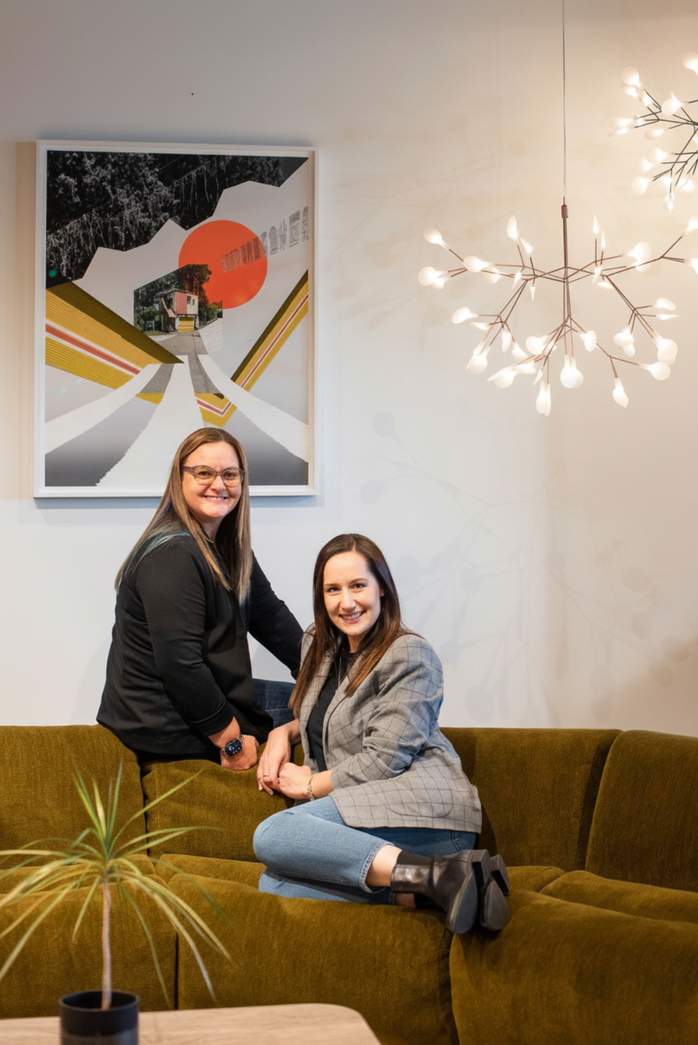 The principal designers of Jade Collective Interiors in their Colorado studio